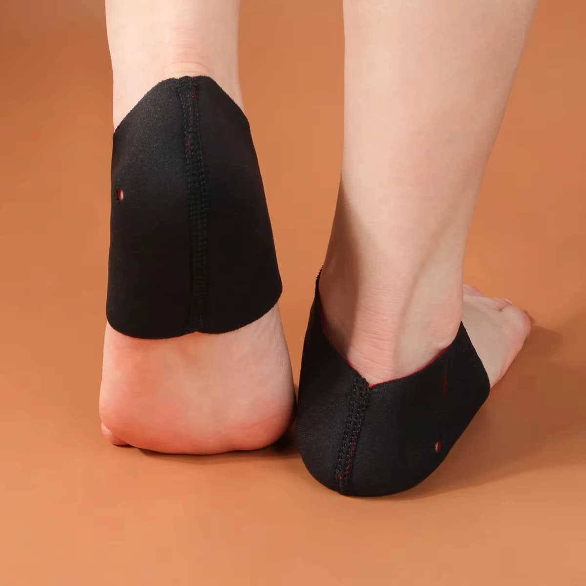 2 Pezzi Protezioni per Tallone, Terapia Fascite Plantare, Fascia per Tallone, Sollievo dal Dolore al Piede, Supporto Caviglia, Soletta Ortopedica con Supporto Arco Plantare