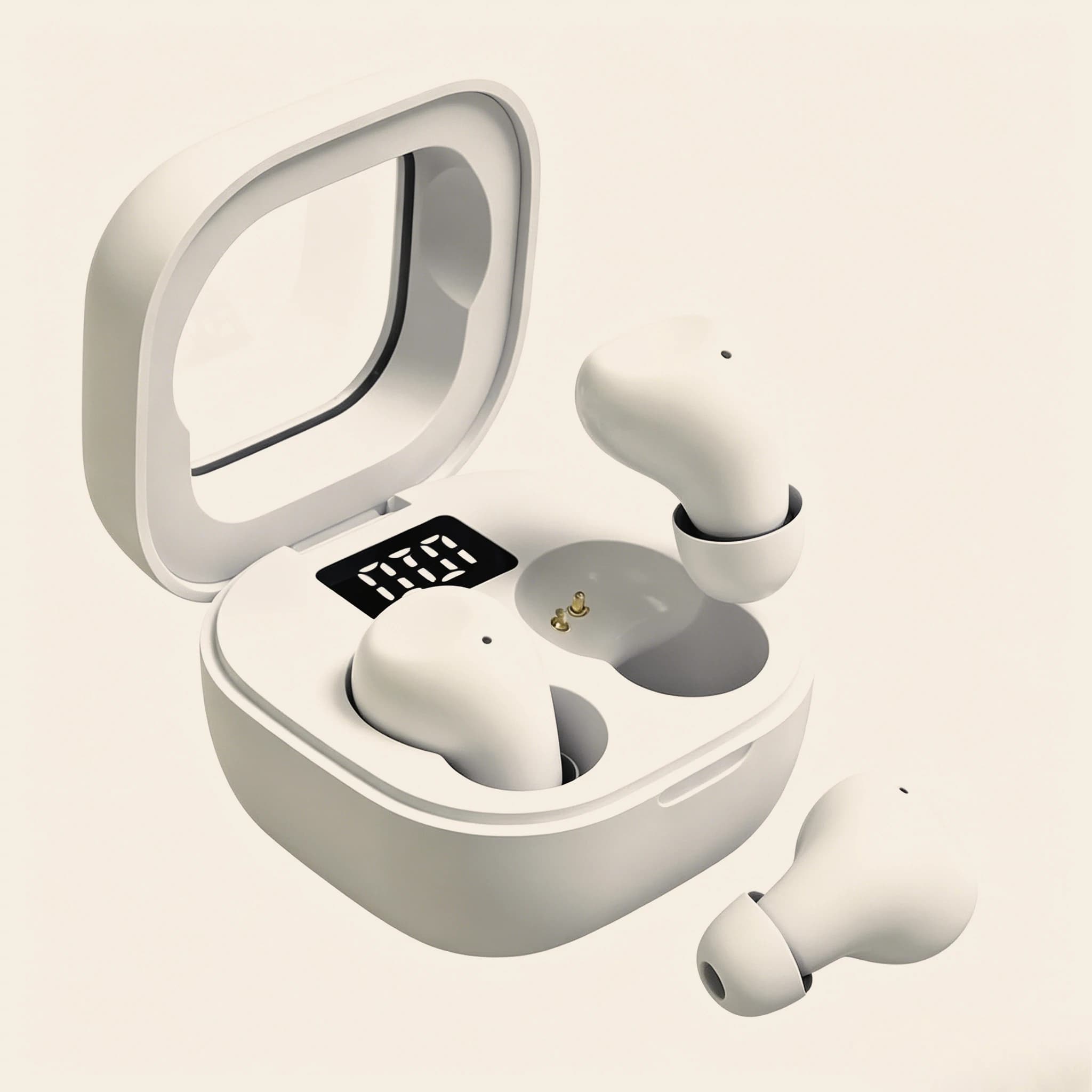 Mini Hidden Bluetooth Wireless Earbuds HIFI Stereo Noise Isolation Headphones Built-in HD Microphone for Crystal Clear Calls