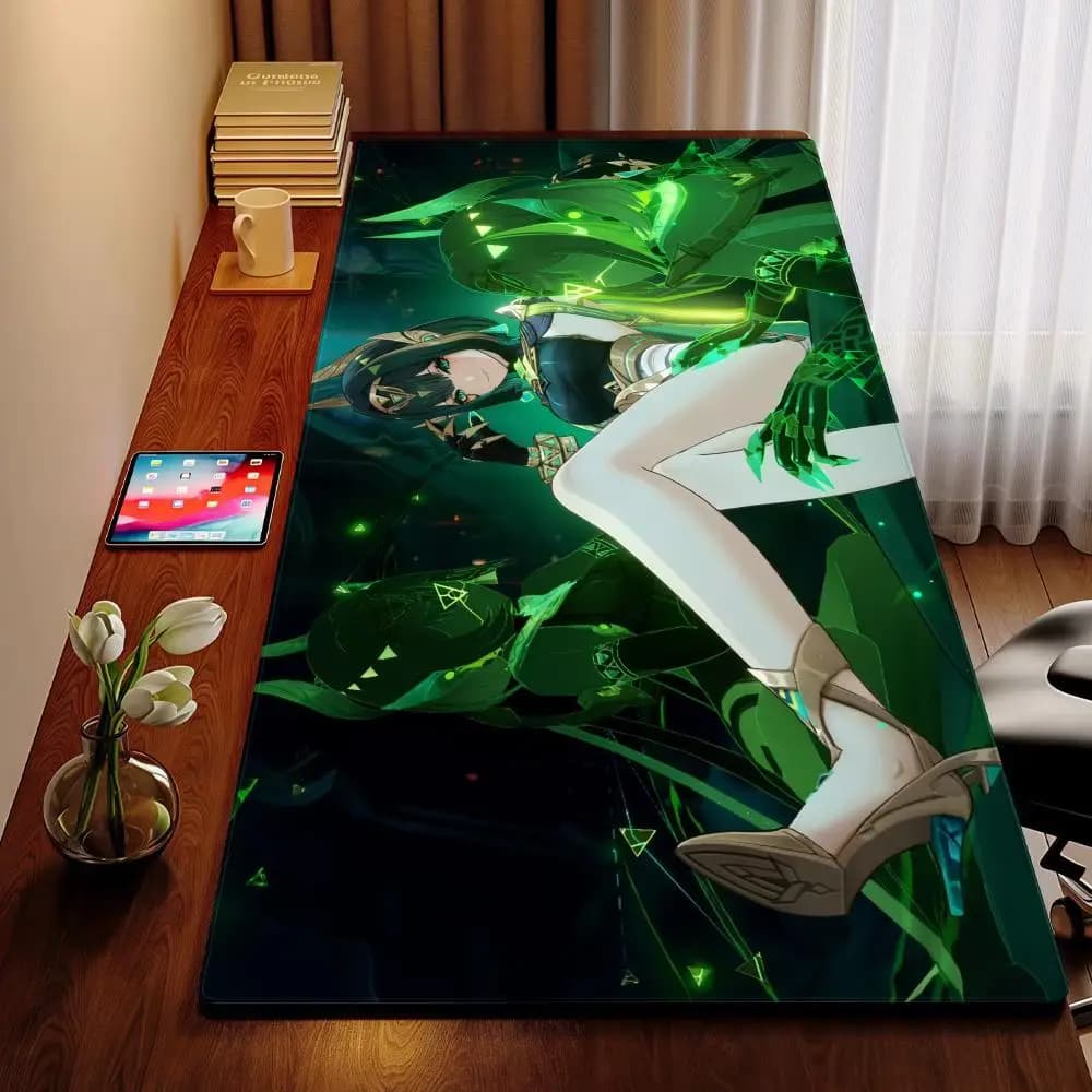 Genshin Impact Nefer Mouse Pad XXL Computer Accessories Large Keyboard Laptop Table Pad The New Product Gamer Gaming