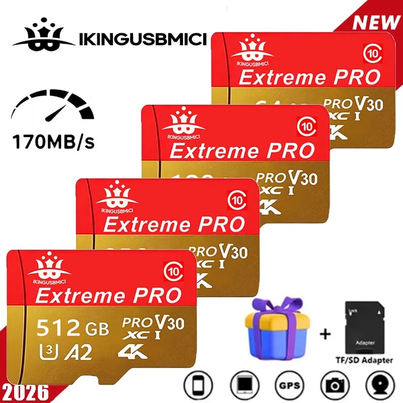 High Premium Memory Flash Micro Fast Camera Card 32/64/128/256/512gb Class Tf Durable Reliable Quality Speed High Uhs-i Original