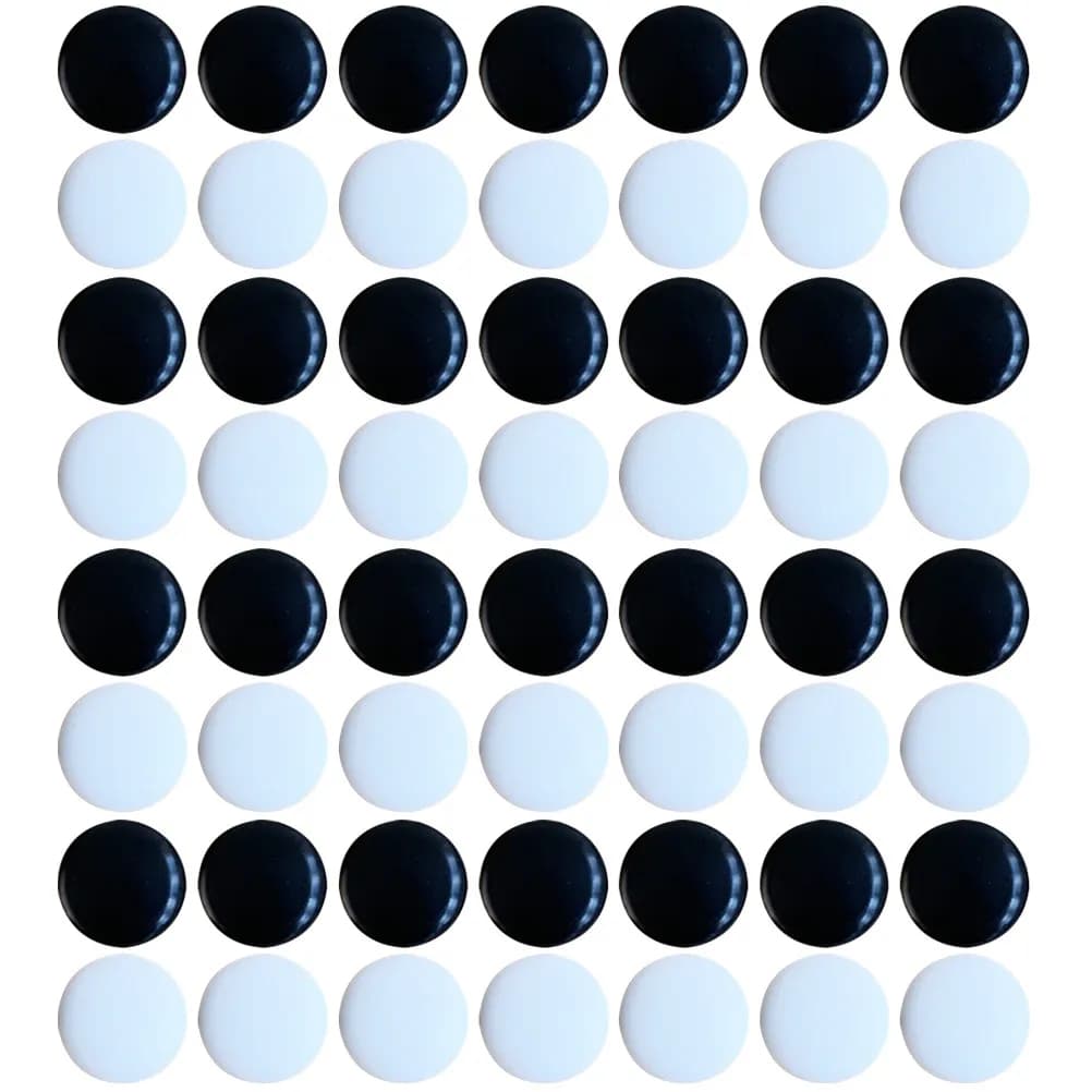 Set di Scacchi da 360 Pezzi per Uso Domestico, Durevoli e Resistenti, con Pietre Piatte per Artigianato, Giochi da Tavolo Educativi, Set da Viaggio per Feste