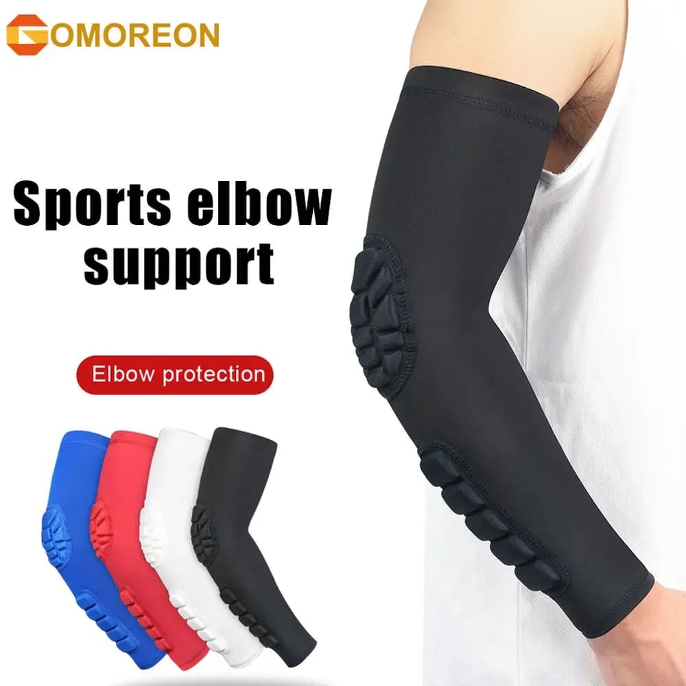 1 piece of elbow compression sleeves for men shooter arm sleeve with basketball padding cycling volleyball race