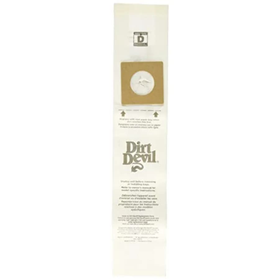 Vacuum Cleaner Bags for Upright Vacs, Pack of 3, White, Type D, Part # 3670147001, Vacuum Bags Refill Part # 3670147001, Vacuum