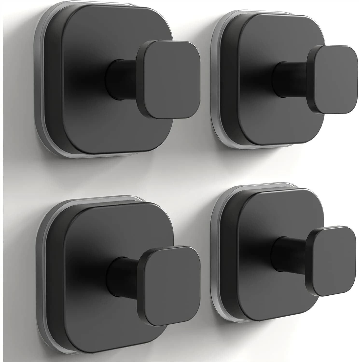 Set di 4 Ganci a Ventosa in Acciaio Inox per Doccia, Ganci Rimovibili Senza Foratura per Asciugamani, per Porte in Vetro, Specchi e Piastrelle del Bagno