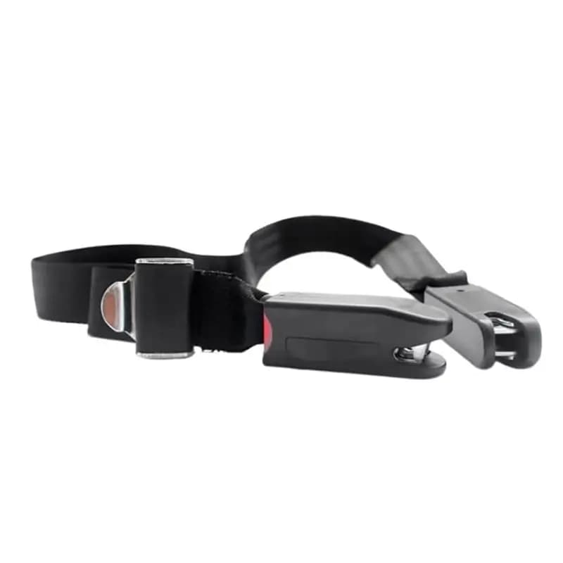 L60A car fastening straps with snap closure interface for ISOFIX child seat accessories set (black)