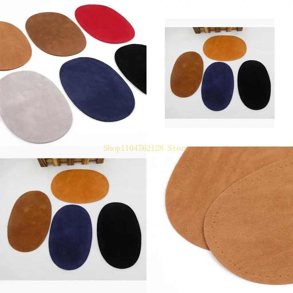 1 paio toppe ovali per gomiti e ginocchia in tessuto da cucire Toppe per riparazioni Forniture artigianali Accessori per