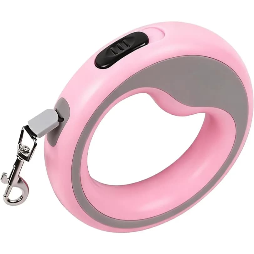 Guinzaglio Retrattile per Cani Resistente, Estensibile, in Nylon Robusto, con Freno a Una Mano e Blocco, Design Anti-Groviglio per Cani di Piccola Taglia