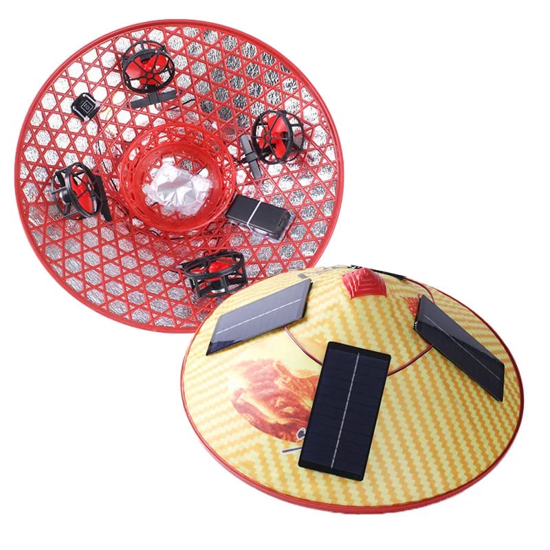 Hat fan men and women 4 construction site sunscreen with hat area shading charging agricultural work solar energy