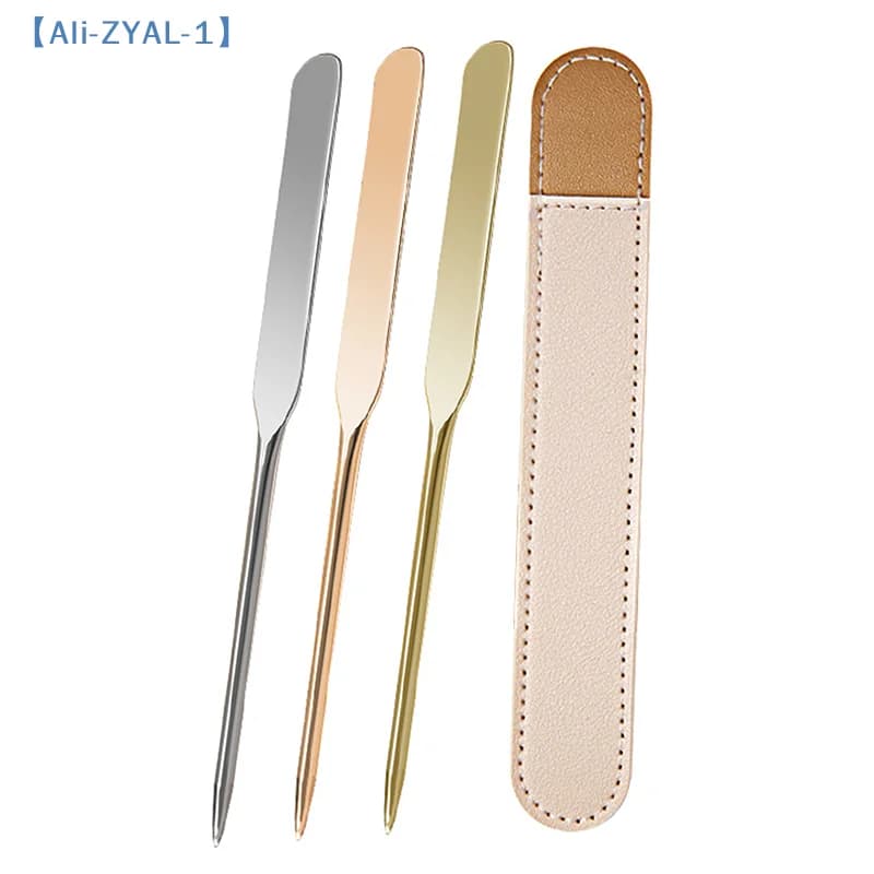 ilZYAL-1 diStainless steel foundation spatula set, color mixing sticks and makeup palette