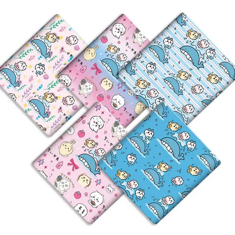 140*50cm DIY Fabric, Fabric with Cartoon Print, Printed Fabric for Hand-made Children's Clothes, Sheets, Sewing Fabric, Children's Fabric, Tablecloth