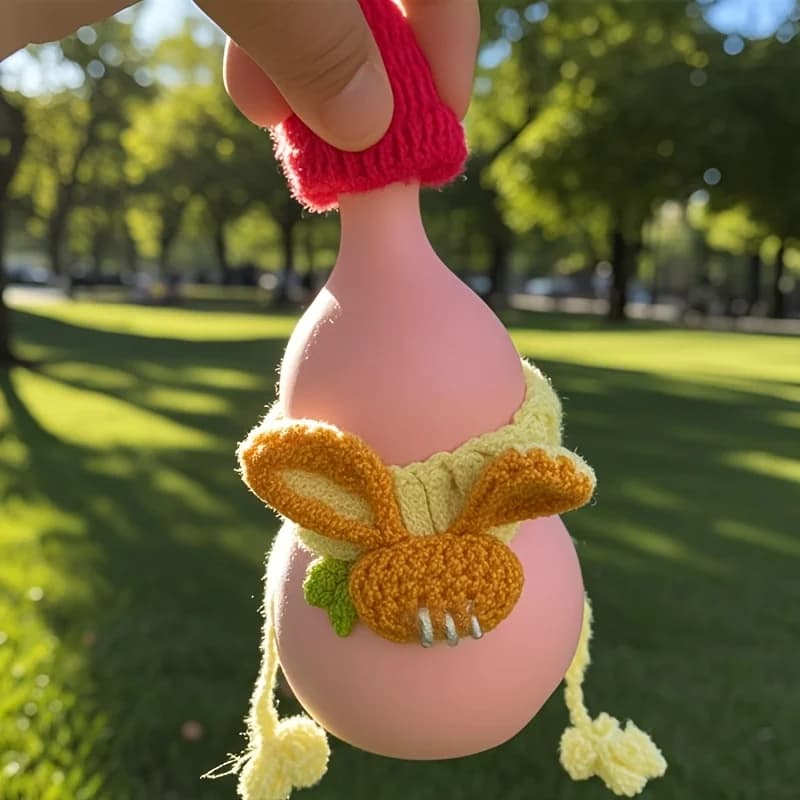 Pop Relaxing Gourd Statue - Unique Design and Soft Texture, Suitable for Home Decoration, Tabletop Ornament F236-Wta