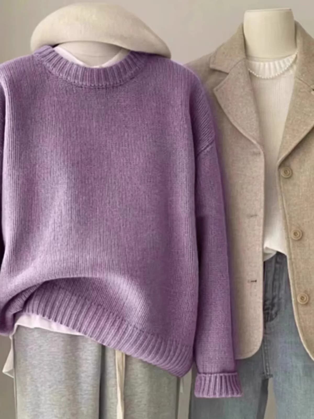 Morbido maglione ceroso girocollo in puro cashmere 100 maglione ampio da donna maglione a base corta autunnale e invernale