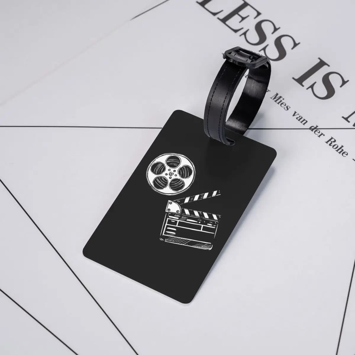 Etichette per Bagagli a Tema Cinema e Tascabile, Accessori per Valigie, Etichette per Bagaglio da Viaggio, Porta Etichette con Spazio per Nome e Indirizzo