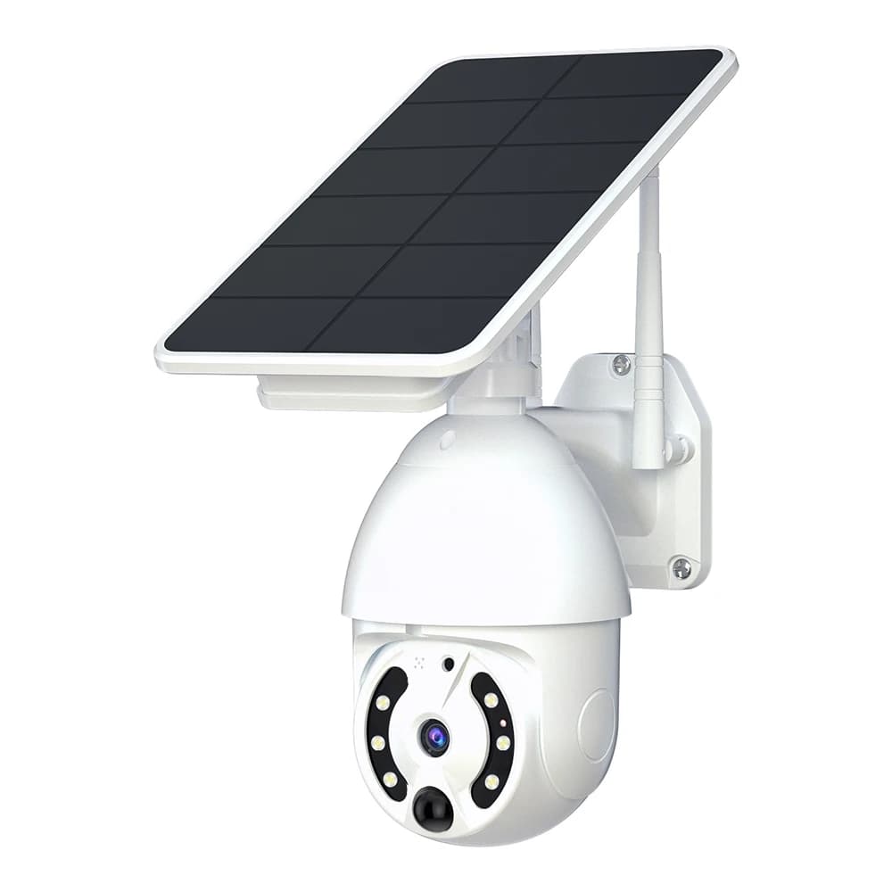 8W Pannello Solare di Alimentazione 4g Telecamera PTZ Solare 2MP HD Visione Notturna a Colori per Interni Esterni 4g Wifi IP Telecamere Dome PTZ CamHipro