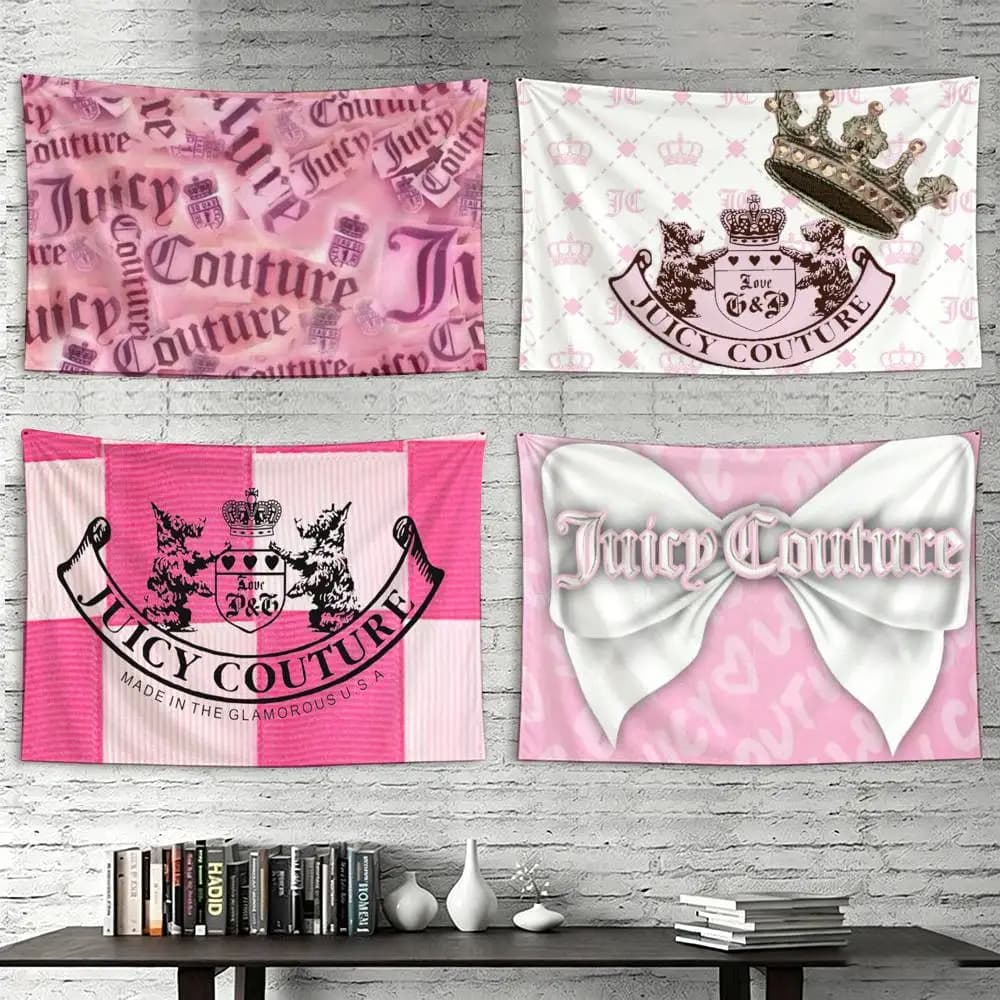 HOT Fashion J-Juicy JC Couture Flags Wall Hanging Tapestry Outdoor Garage Room Decorative flag Background Blanket