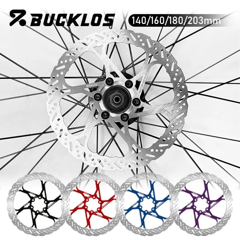 BUCKLOS Bicycle Brake Rotor 140mm 160mm 180mm 203mm Hydraulic Brake Rotors Stainless Steel MTB Rotor Bike Hydraulic Disc Brake