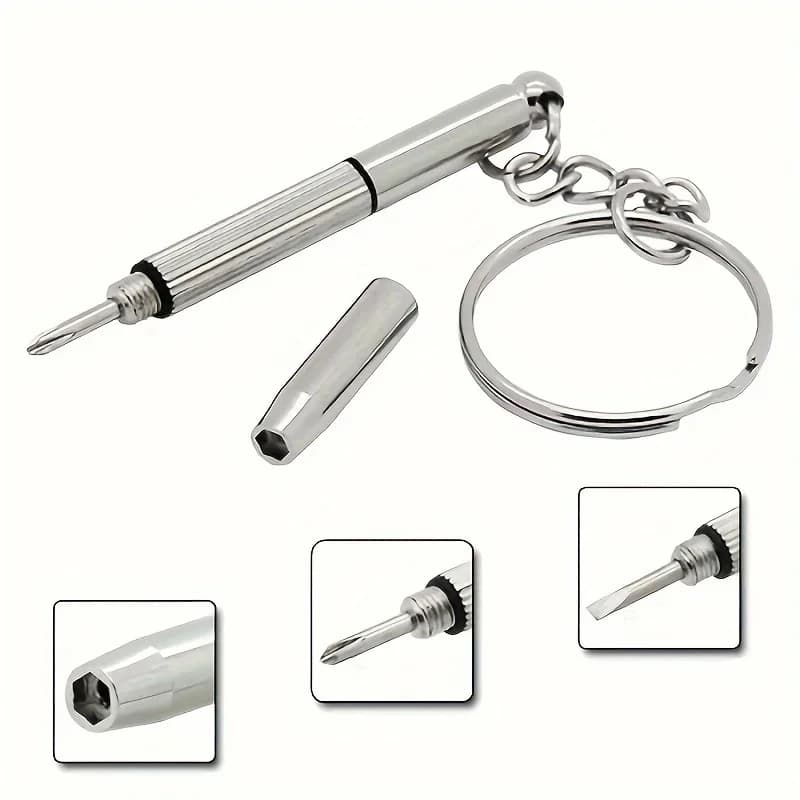 # 2025 1 Mini cacciaviti per occhiali a mano Kit di riparazione per occhiali 10 in 1 Set di cacciaviti per occhiali da sole multifunzione con