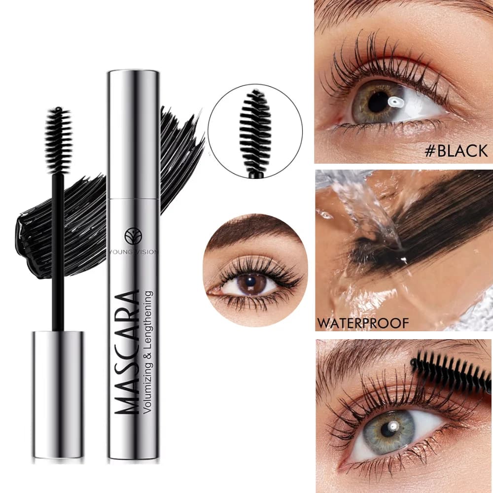 YOUNG VISION Mascara chiaramente definito, mascara arricciante ad asciugatura rapida, liscio, impermeabile, a prova di sbavature, a lunga durata