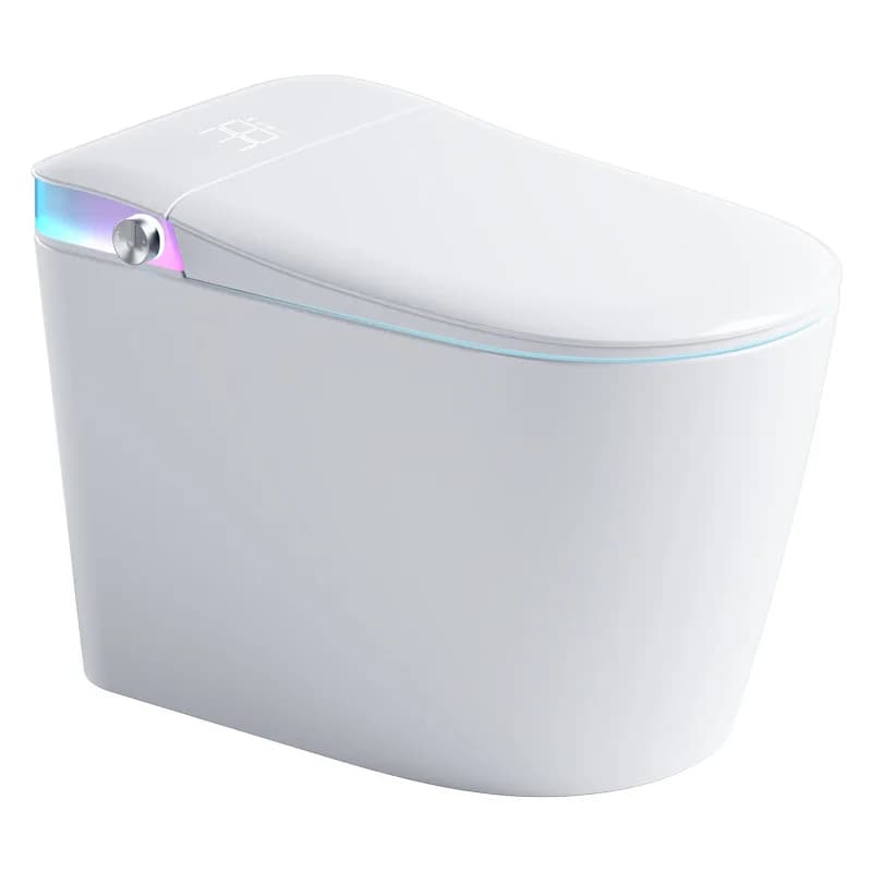 WC intelligente con serbatoio dell'acqua Scudo in schiuma incorporato completamente automatico Nessun limite di pressione dell'acqua WC istantaneo