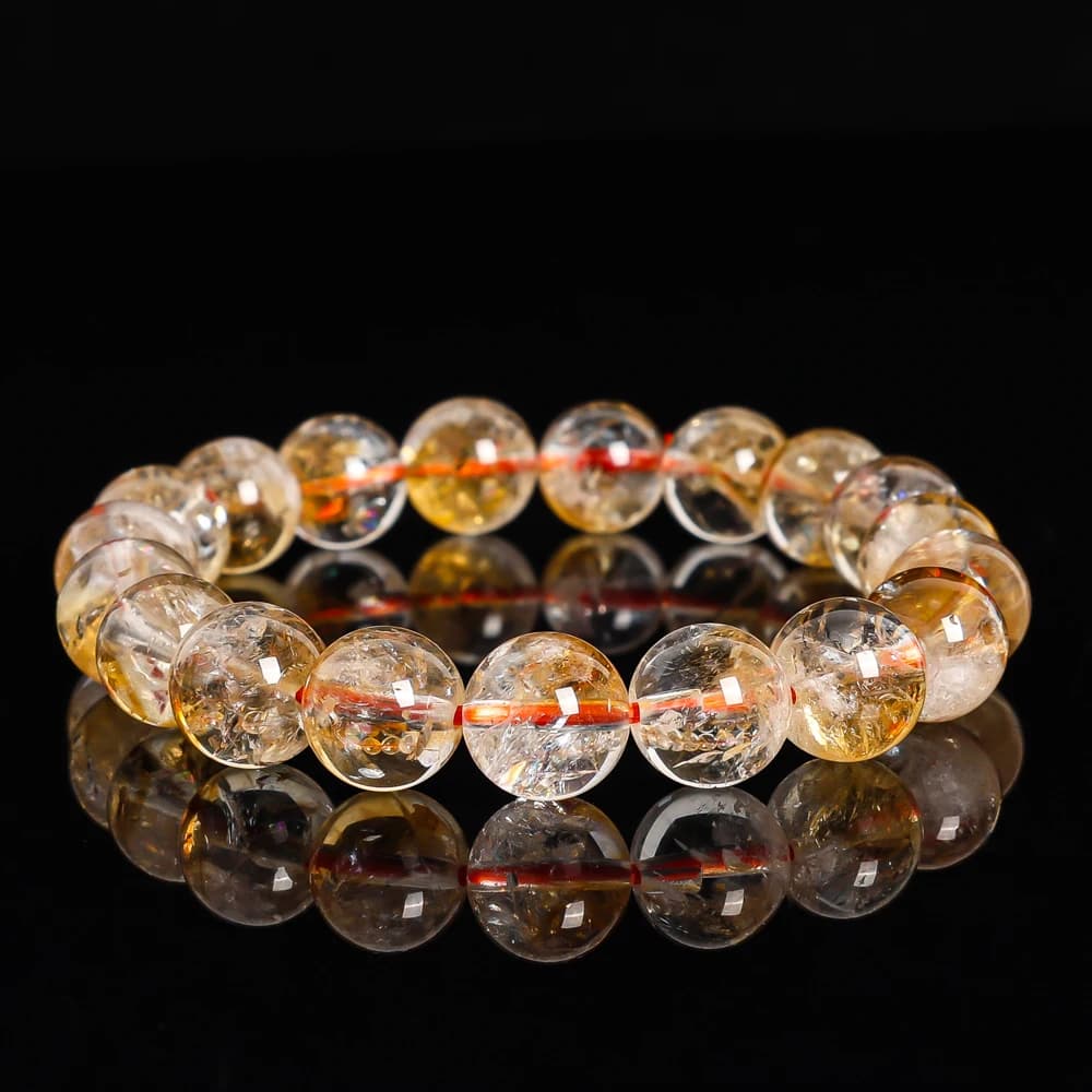 Natural Citrine Beads 7/8/9/10mm Round Loose Gemstone Beads for Jewelry Making Yellow Quartz Crystal For DIY Bracelet Necklace