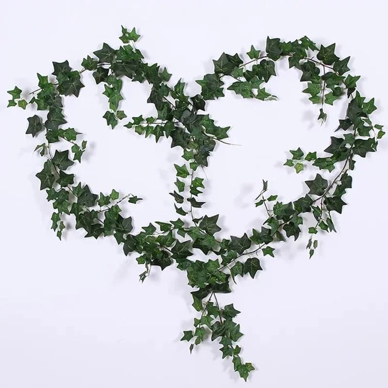 180 cm artificial herb plant green fake wedding garden fake rattan wall hanging wine garland party decoration in the jungle
