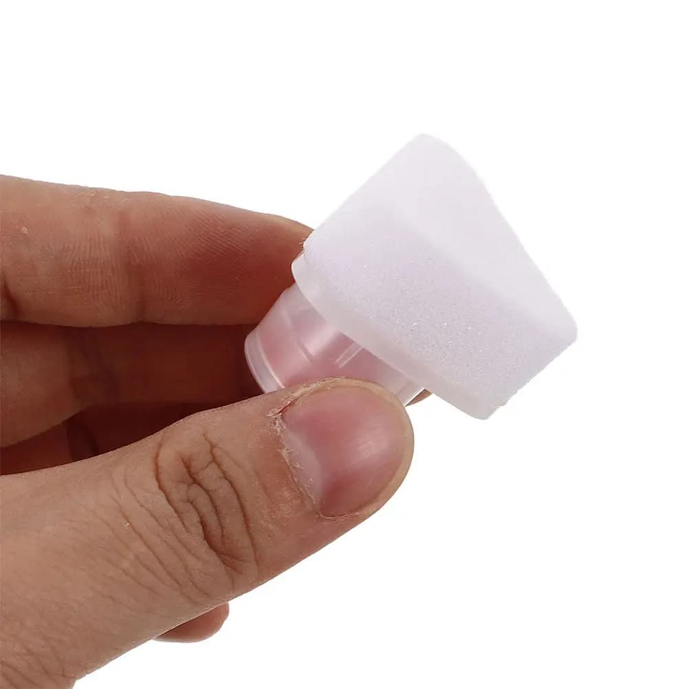 Spugna per lucidatura scarpe da 20 pezzi - Spazzola triangolare riutilizzabile per applicare la cera - Detergente portatile in morbida schiuma per bianco