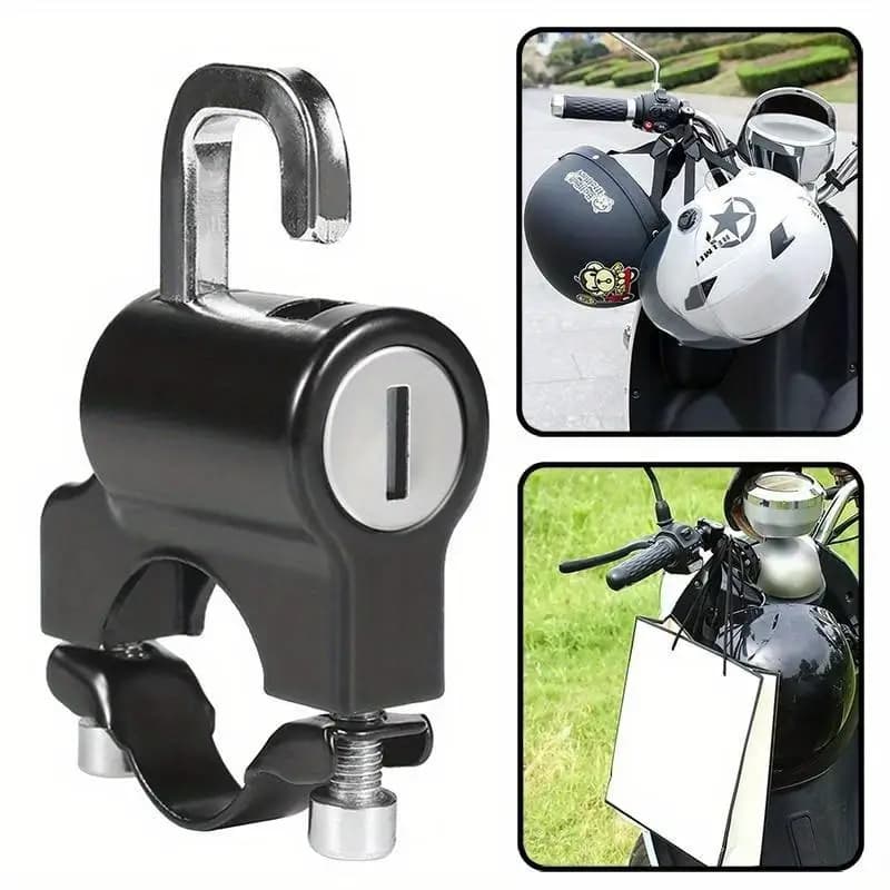 1Pc Universal Helmet Lock Motorcycle Helmet Lock Universal Bicycles Anti-Theft Fixed Lock 22mm To 26mm