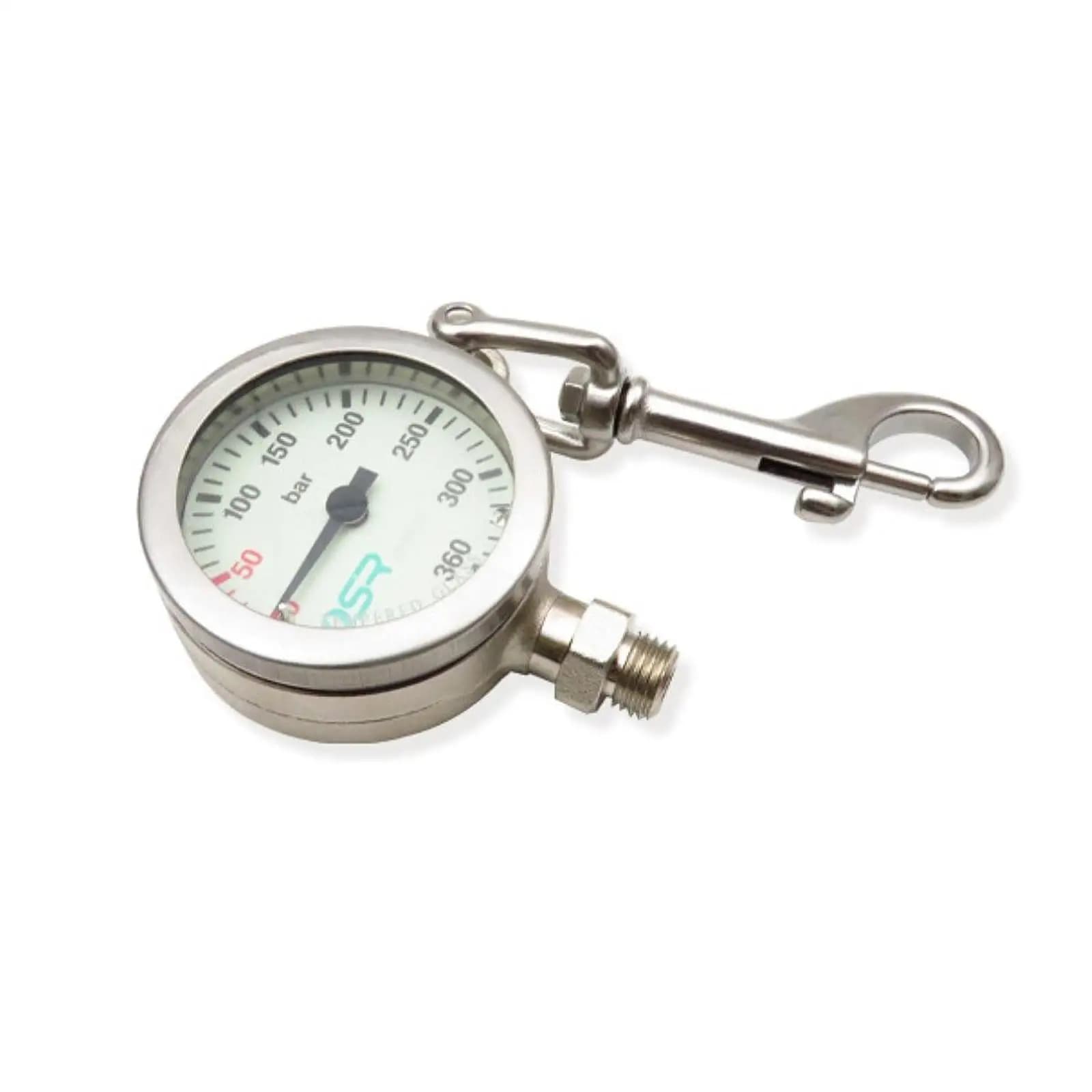 Portable Diving Pressure Gauge 350BAR Copper Material High Accuracy Sports Meter for Underwater Snorkeling