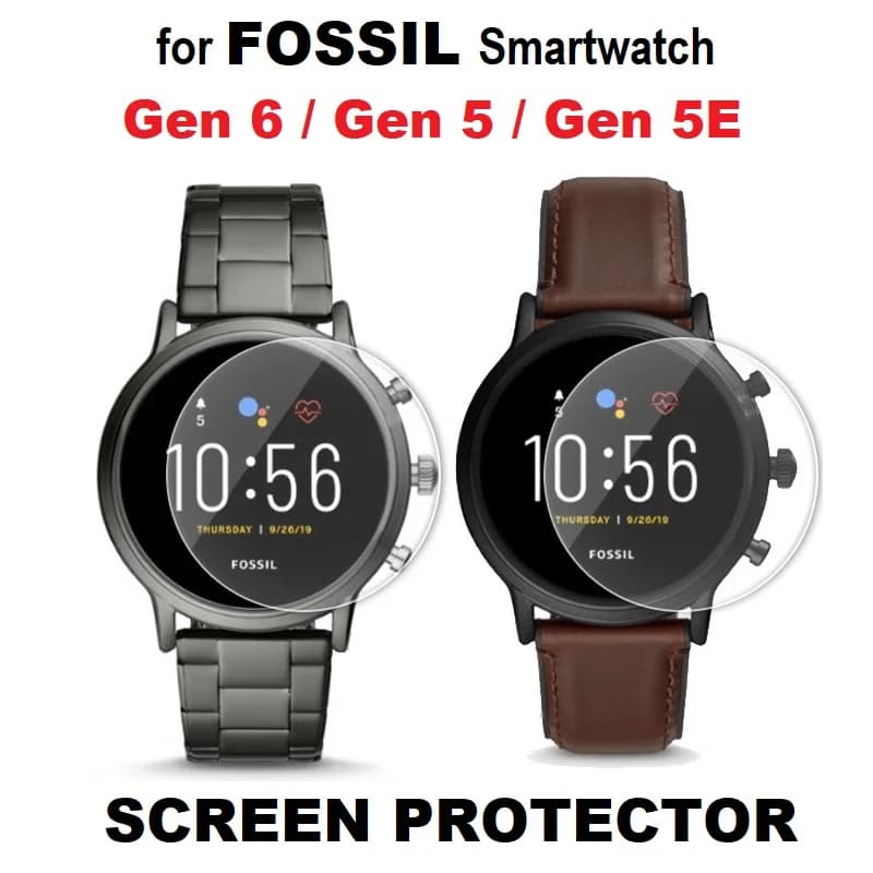 5PCS Smart Watch Screen Protector per Fossil Gen 6/5E/Lte Julianna/Garrett/Carlyle/Hybrid HR pellicola protettiva in vetro temperato