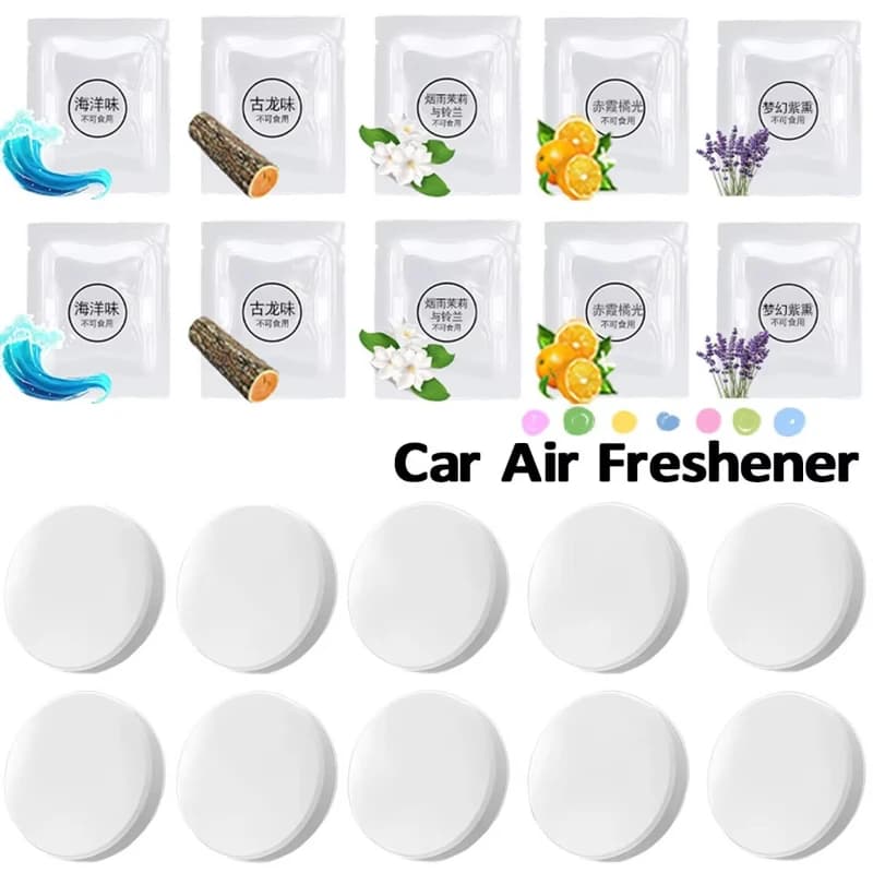 5-15 pieces solid perfume tablets for deodorant car for spare tablets refreshing fragrance bearings perfume air diffuser