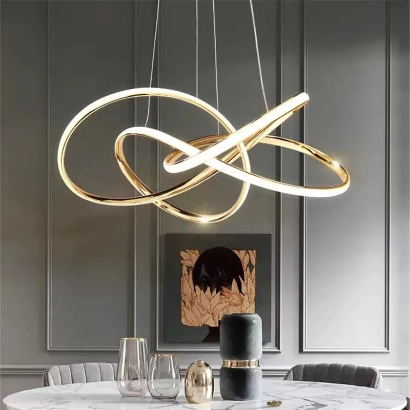 Lampade a Sospensione LED in Metallo Stile Nordico, Illuminazione di Lusso per Ristoranti, Decorazione Casa, Soggiorni, Ville e Hotel