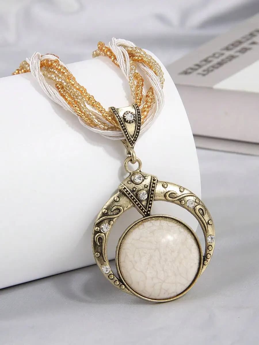 Bohemian Style Dreamcatcher Pendant Necklace For Women
