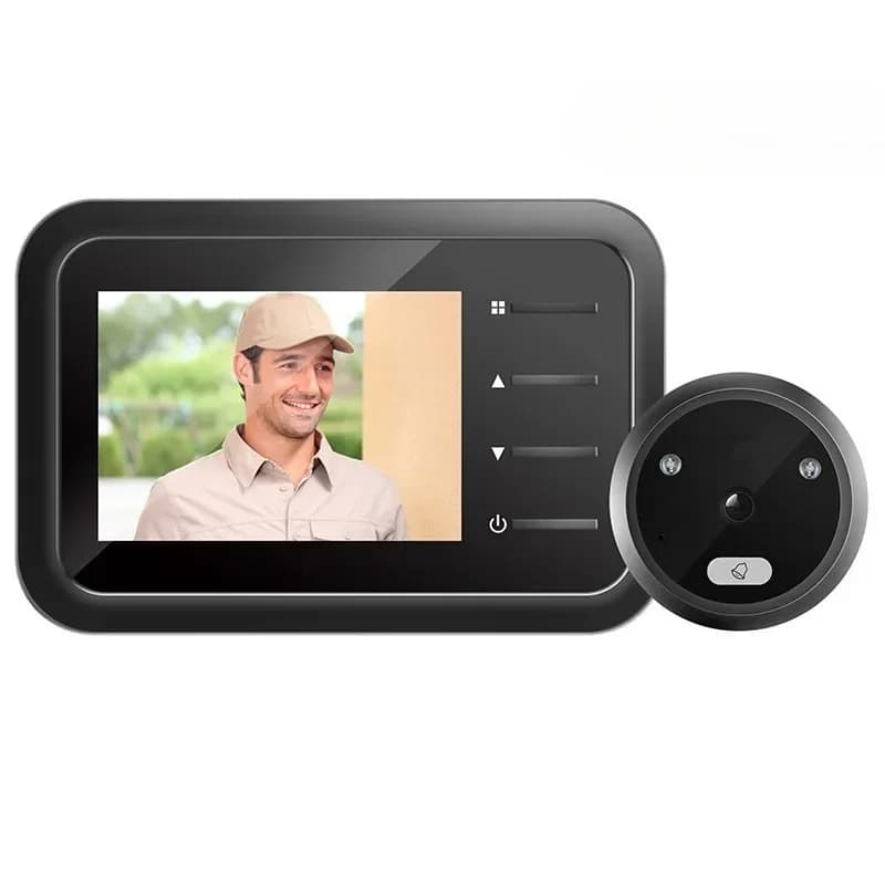 2.4 pollici Smart spioncino campanello fotocamera registrazione automatica anello elettronico HD IR visione notturna Video campanello Home spioncino Viewer