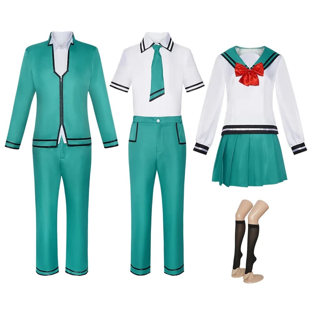 Anime Saimu Kuzuo Cosplay Costume Disaster Life K- Nan Role-playing Props Saiki Kusuo Uniform Top and Pants Saimu Kuzuo Outfits
