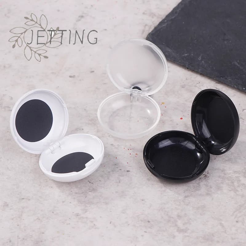 Scatola per tappi per le orecchie rotonda insonorizzata calda Mini scatola di immagazzinaggio per tappi per le orecchie in plastica portatile Tappi per le orecchie per dormire Organizzatore di orecchini per gioielli artigianali