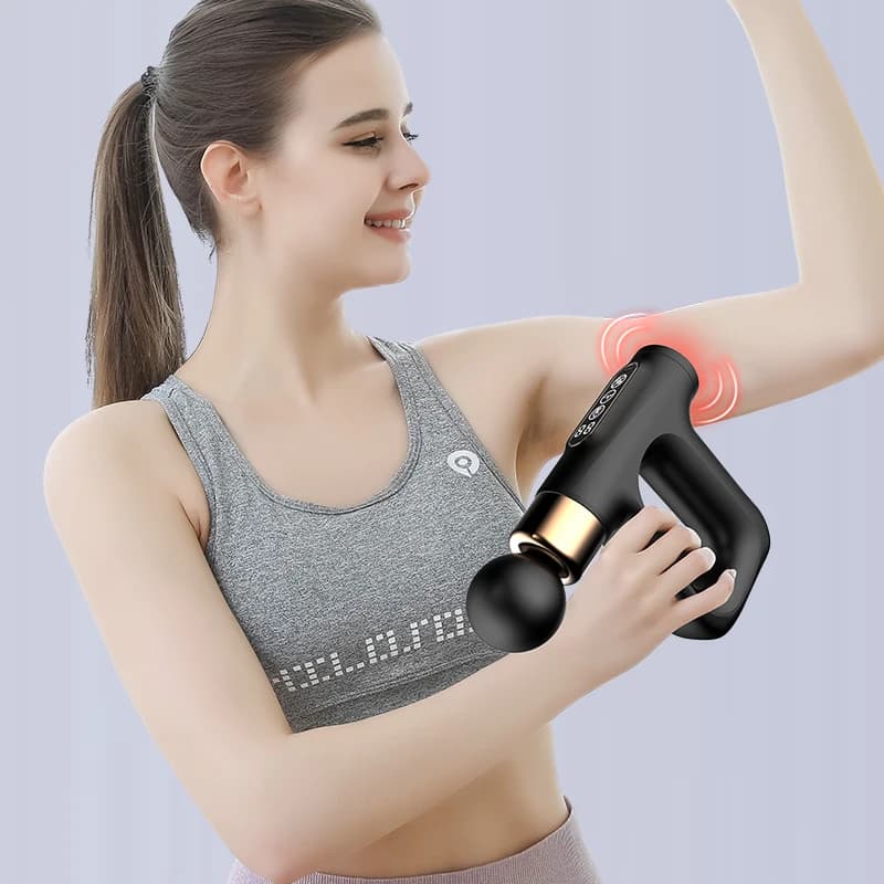 Wholesale Electric Impulse Massage Gun Professional Hot Massage Gun With Heated Function