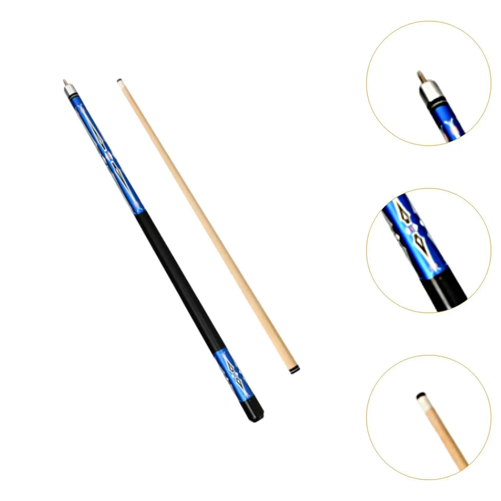 Stecca da Biliardo in Legno, Design Divisibile 1/2, 145cm, per Club Sportivi, Gioco a Nove Palle, Accessorio per Biliardo