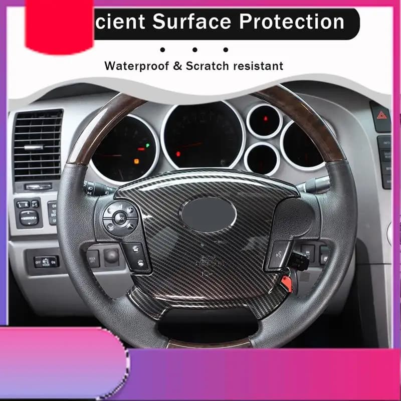 For Toyota 2007-2013 Car Flyer Trim Cover Panel Interior Decoration Parts (ABS Carbon Fiber)-Y79A