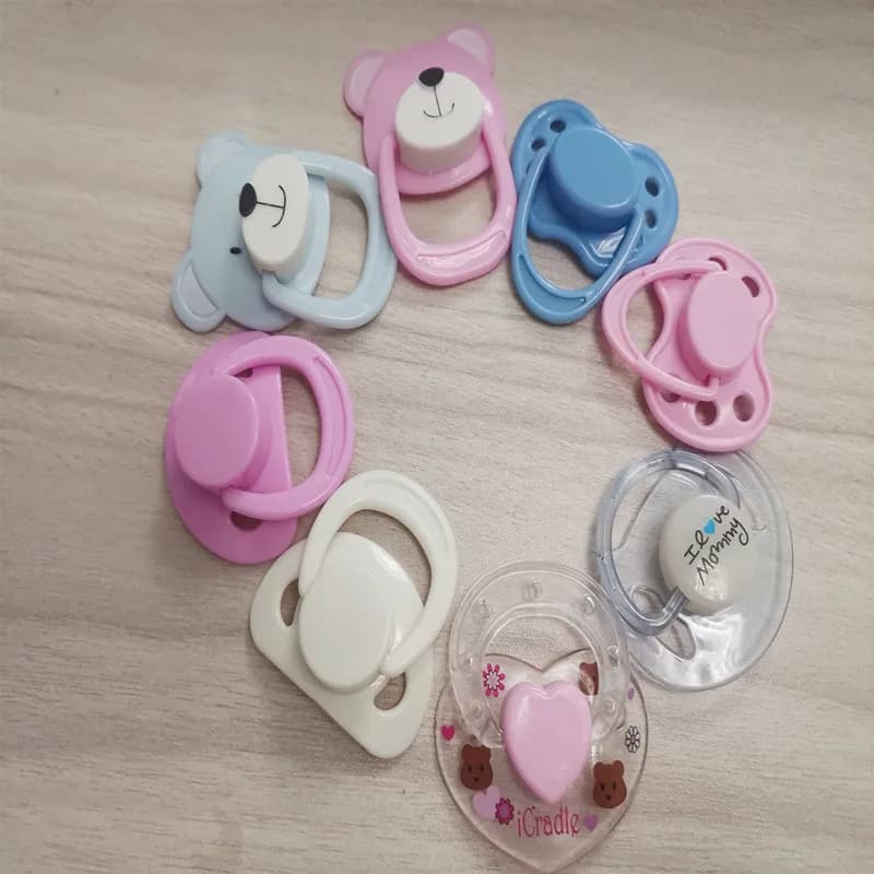 Ciuccio magnetico per bambola rinata in silicone giocattolo accessori per capezzoli ciuccio magnetico inventario di pulizia bambola per bambini regalo per bambini