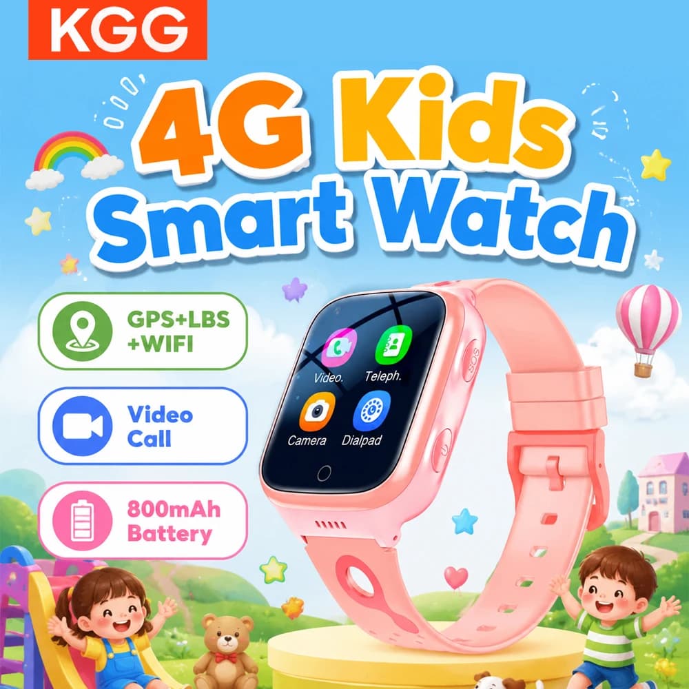 4G Smart Watch Kids GPS WiFi Video Call Tracker Location SOS Call Back Monitor Phone Watch Smartwatch Children Gifts