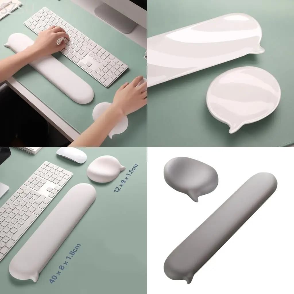 Il set supporto per polso in silicone e pelle PU SZSU presenta design ergonomici fondo antiscivolo per uso duraturo