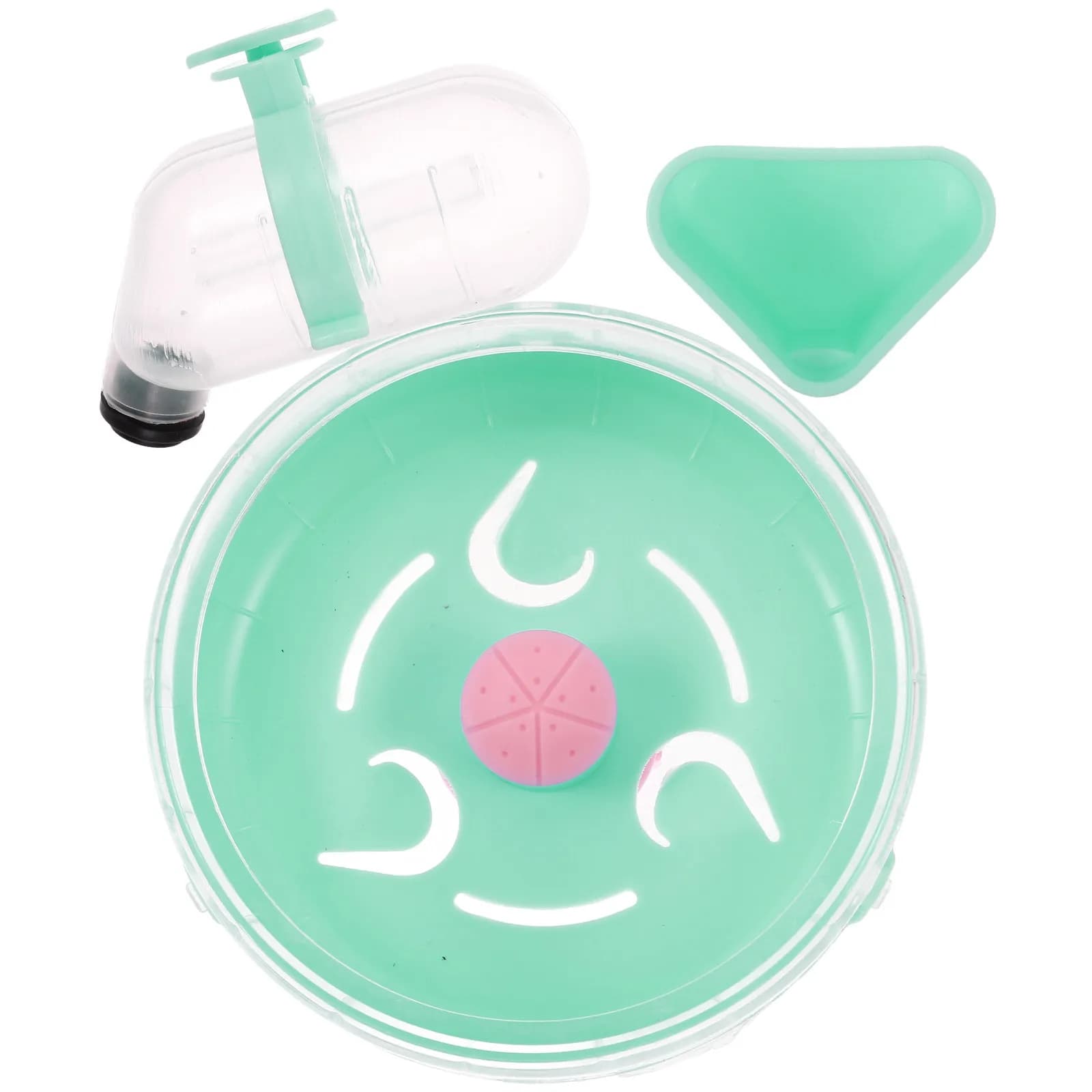 Set di 1 Ruota per Esercizio, Bottiglia d'Acqua e Ciotola per Cibo, Accessori per Gabbia di Criceti, Forniture per Piccoli Animali, Alimentatore Riutilizzabile in ABS, Strumento per Esercizio