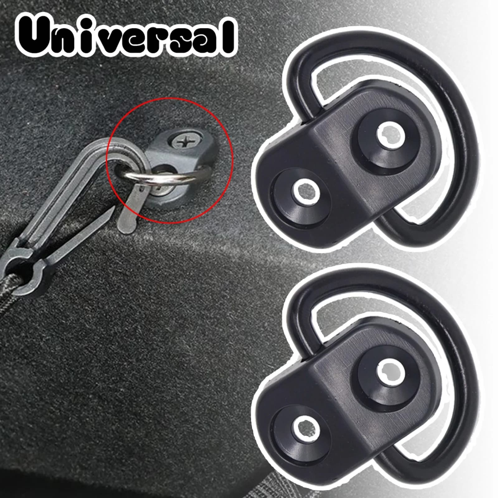 Gancio di trazione in acciaio inossidabile Anello di ancoraggio Anello di ancoraggio in ferro Rete di carico Anello di ancoraggio per bagagliaio posteriore per rimorchi di camion Accessori per barche camper