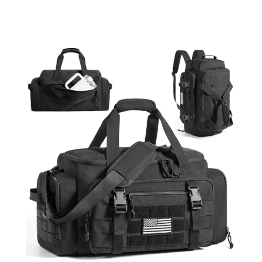 Borsa da Palestra 4-in-1 per Uomo e Donna, Borsa da Viaggio Leggera TSA con Scomparto per Scarpe e Tasca Impermeabile 22L/30L/38L, Borsa Tattica