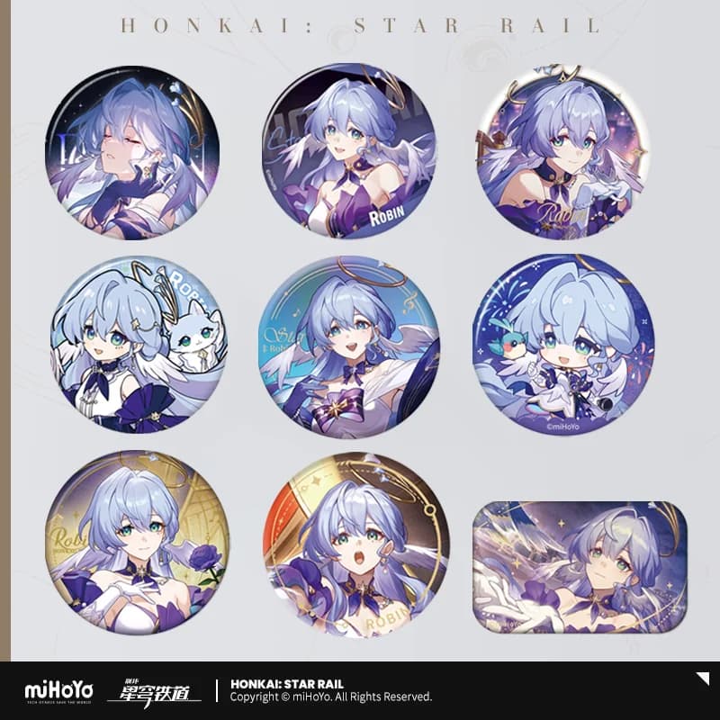 Merchandise Ufficiale Sunsyea di Honkai Star Rail da miHoYo, Distintivo di Robin, Collezione Anime