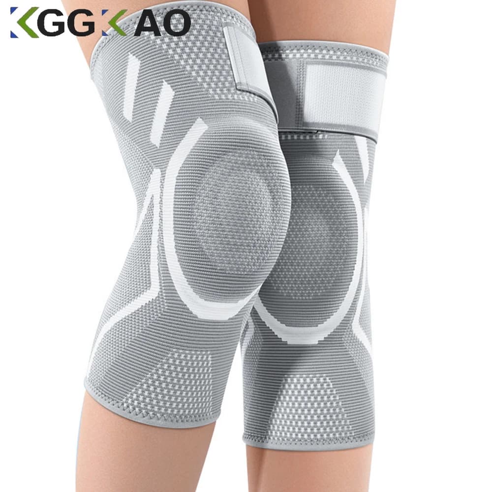 1 Pezzo Ginocchiera Professionale per Alleviare il Dolore, Fascia Compressiva con Cuscinetto in Gel per la Rotula e Cinghie Regolabili, Supporto per Artrite