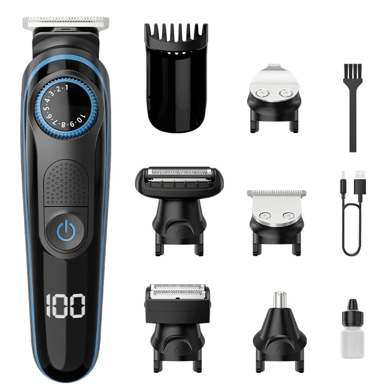 Rotating Razor Washable for Naso and Earrings, Professional with and Without Wire, Magic-Clip, Great for Barbieri and Designers, Kit Regularbarba