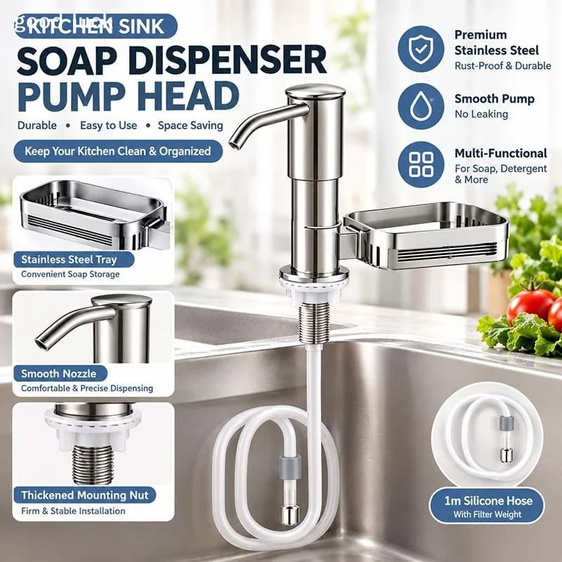 Answer1Set Kitchen Sink Soap Dispenser Detergent Soap Extender Detergent Presser For Detergent And Hand Soap Kitchen Accessorie