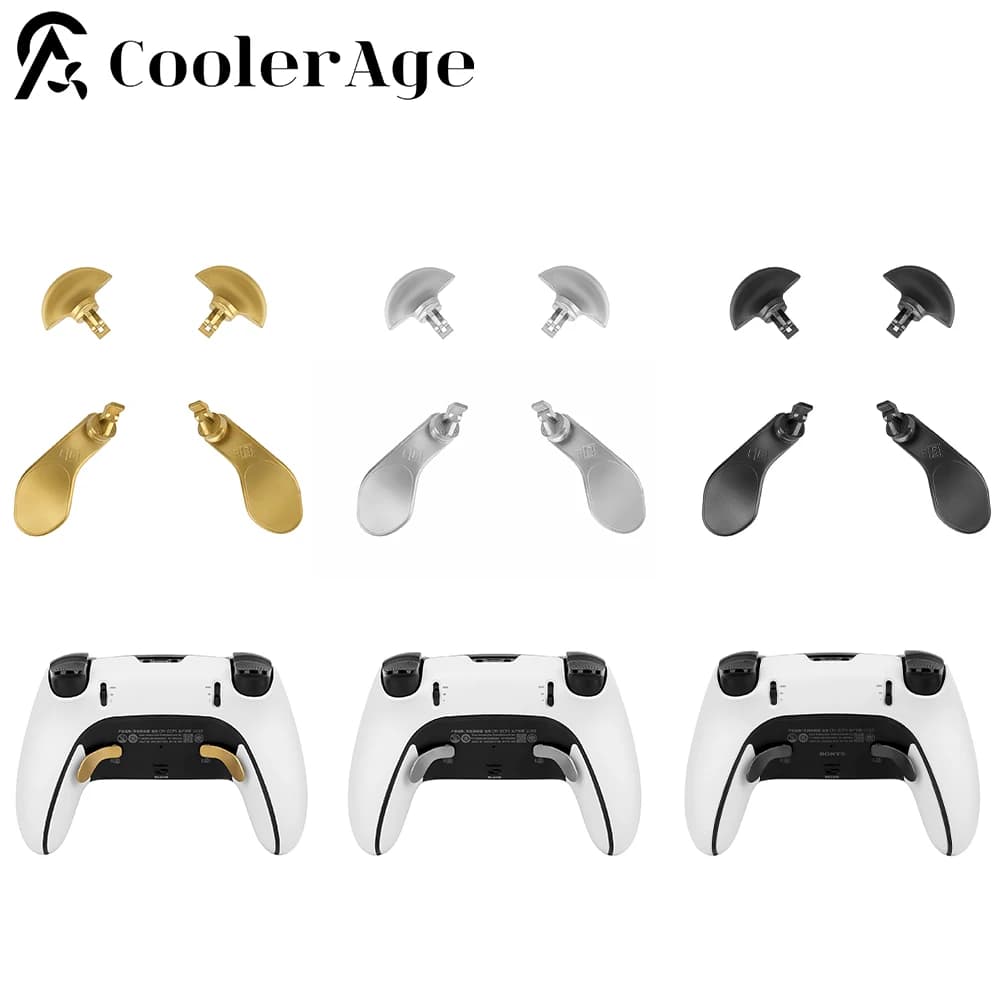 Levette in metallo per controller PS5 Edge Joystick analogico 4 palette posteriori Trigger Pulsanti Accessori di ricambio Parti