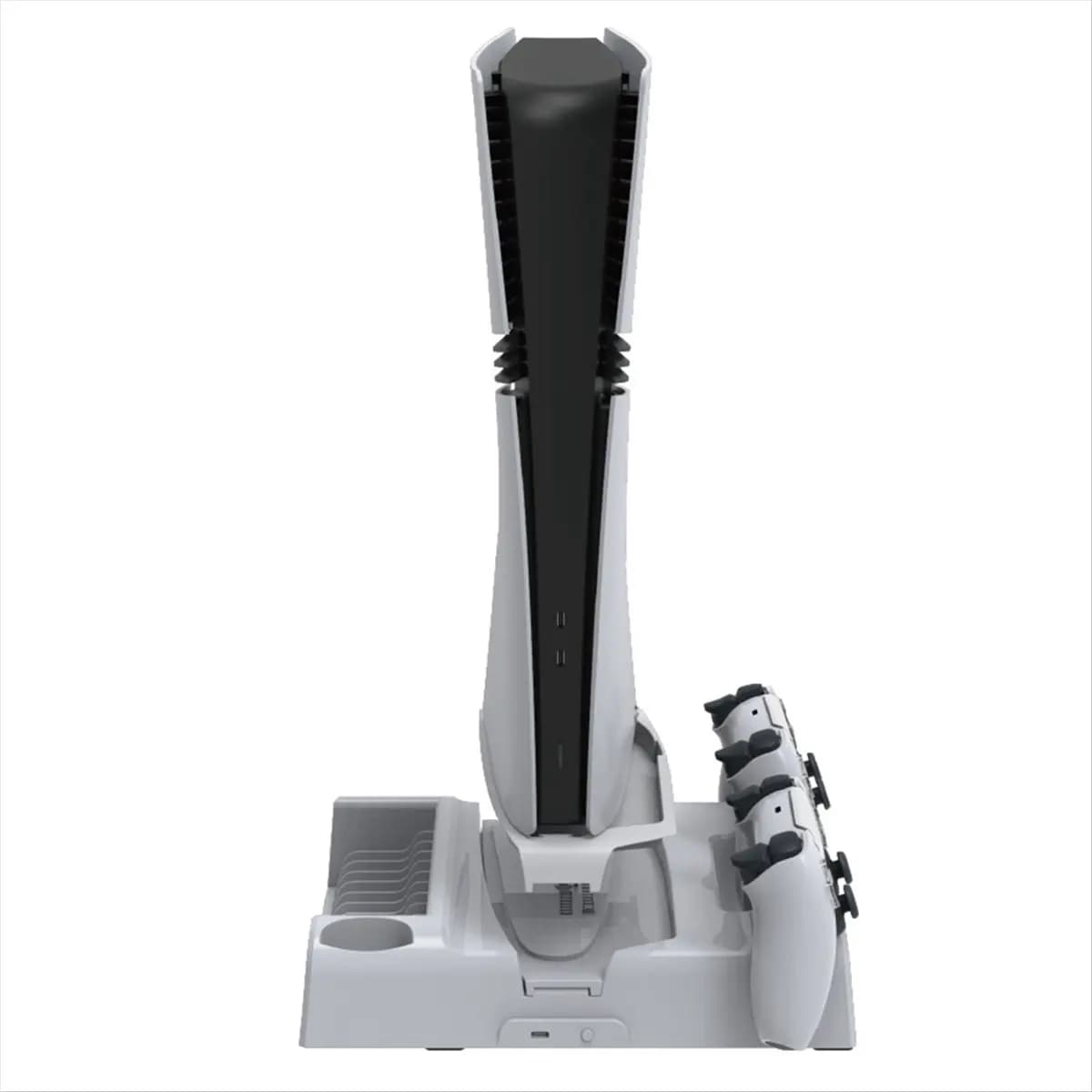 Supporto e base di raffreddamento con caricatore e porta dischi per PS5 Slim, accessori per console Playstation 5.